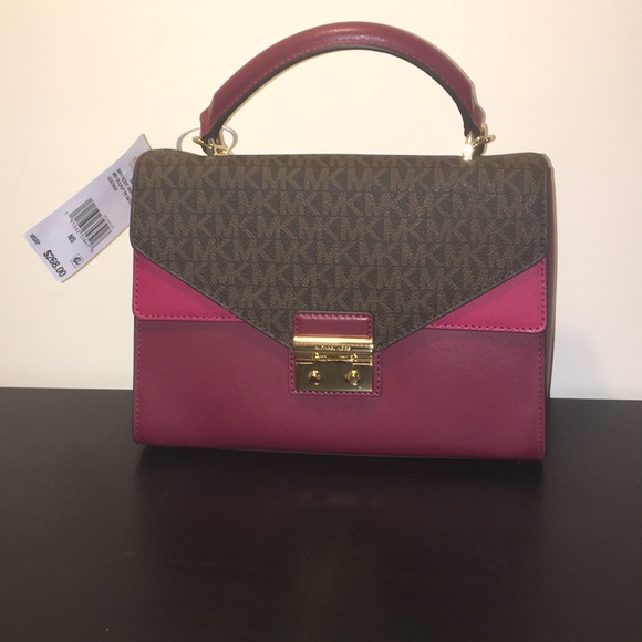 Michael Kors Sloan Satchel Leather Handbag